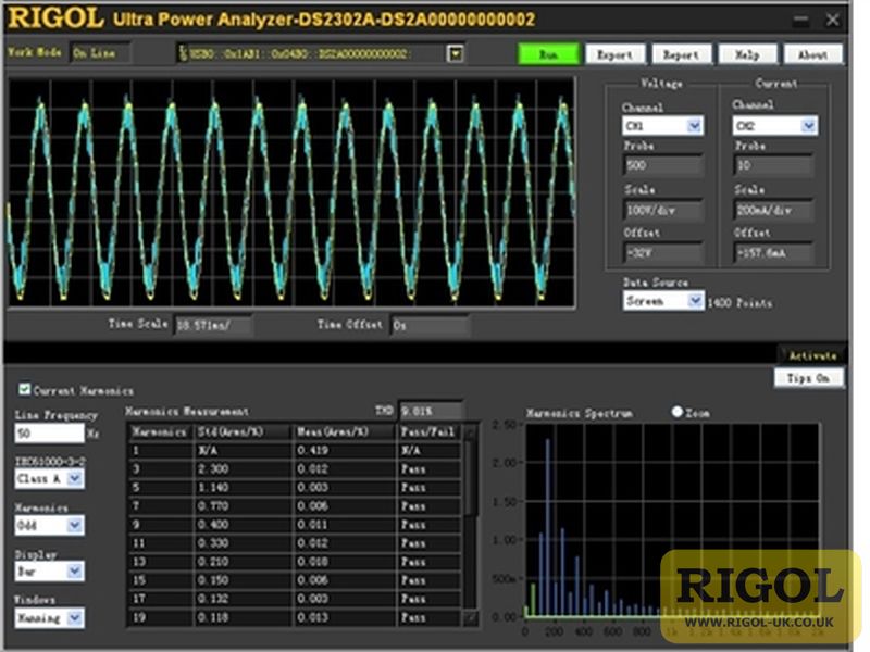 Rigol UPA-DS Ultra Power Analyser PC Software Licence