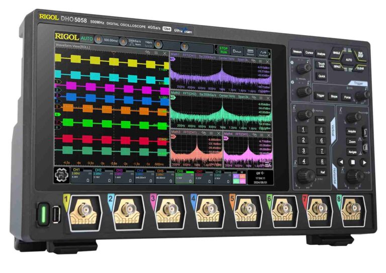 RIGOL DHO5058 12 bit, 8Ch, 500MHz, 4GSa/s High Resolution Oscilloscope